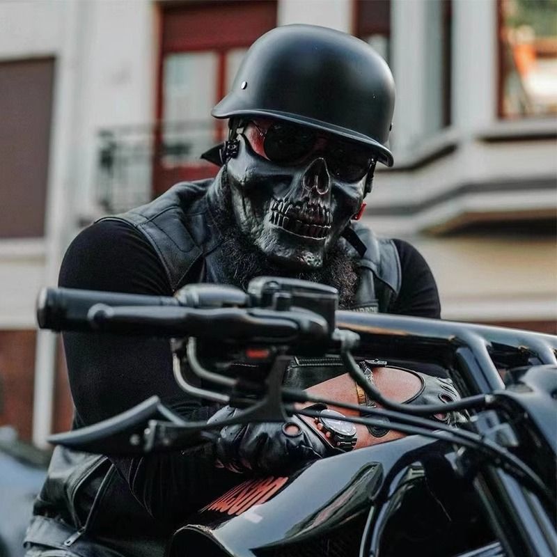 German Soldier Helmet Retro -Selling Helmet Cruise Motorcycle Gourd Helmet Four Seasons Half Helmet Motorcycle Electric Car Helmet - Image 4